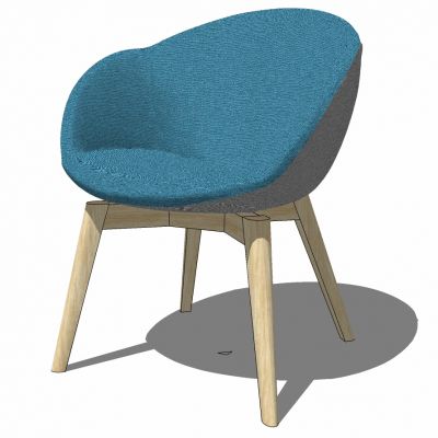 现代北欧简约单人休闲椅