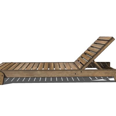 木制户外休闲躺椅