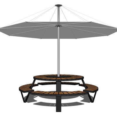 户外遮阳伞座椅