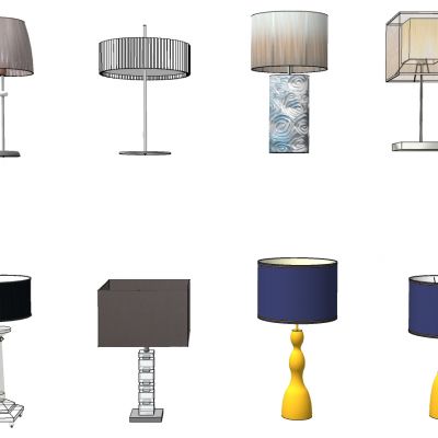 欧式新中式铁艺台灯