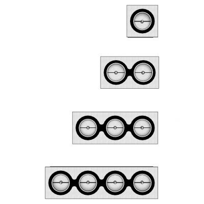 现代简约筒灯射灯组合