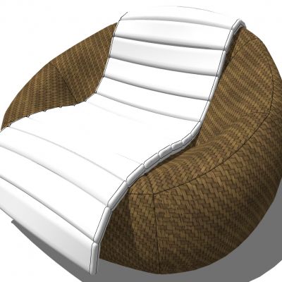 户外阳台藤编竹编编织休闲沙发家具