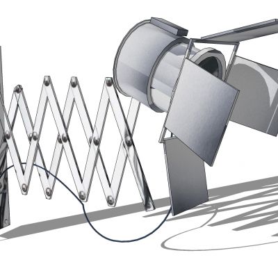 现代铁艺折叠长臂壁灯