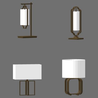 新中式台灯组合