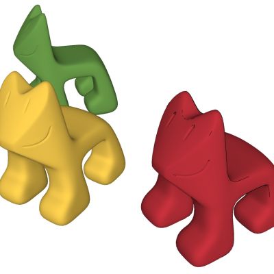 北欧现代儿童卡通座椅