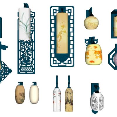 中式古典花格壁灯宫灯