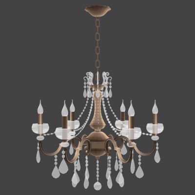 欧式轻奢水晶烛台吊灯