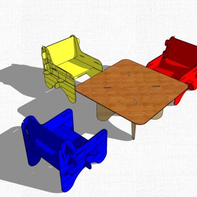 幼儿园家具儿童书桌椅