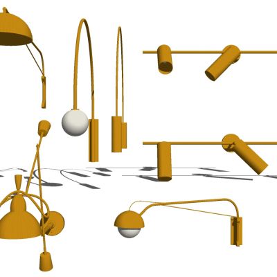 北欧现代铁艺壁灯射灯组合客厅卧室餐厅过道时尚创意壁灯装饰灯