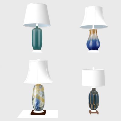 新中式欧式陶瓷青花瓷台灯