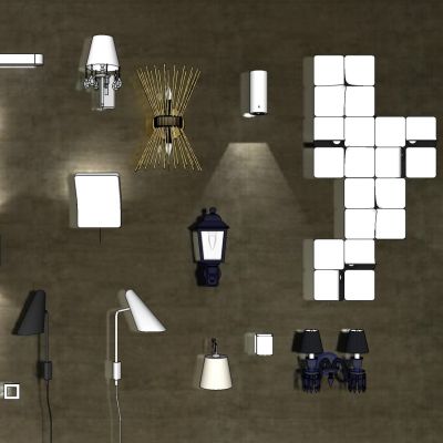 现代欧式庭院壁灯