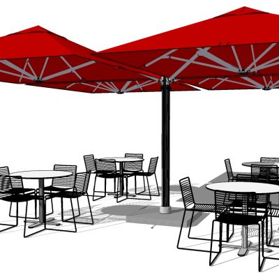 户外室外多人休闲铁艺餐桌椅