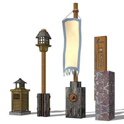 中式户外路灯景观灯