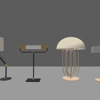 现代轻奢台灯新中式台灯金属台灯