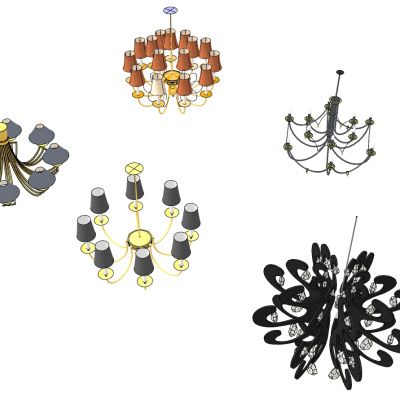 欧式美式水晶吊灯烛台吊灯欧式吊灯组合合集