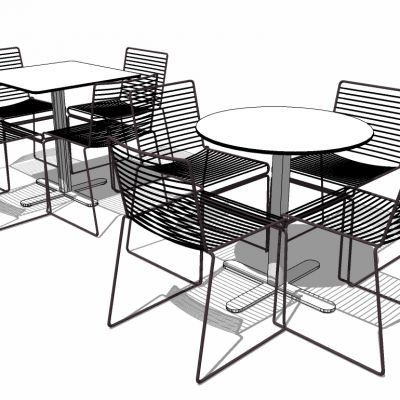 户外铁艺休闲桌椅