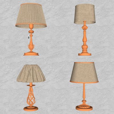 欧式美式法式金属台灯