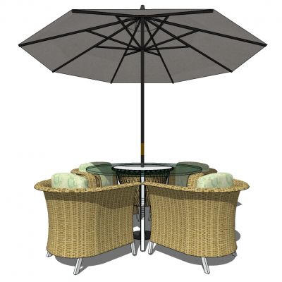 户外阳台藤编竹编编织休闲餐桌椅