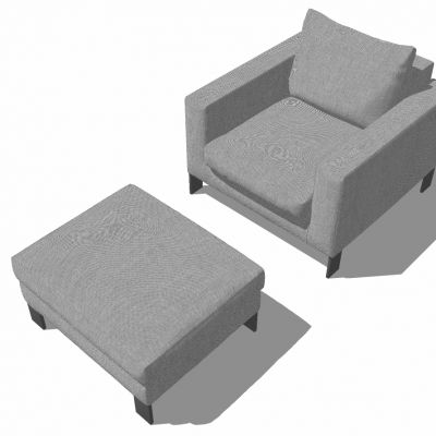 现代简约单人休闲沙发床尾凳沙发凳