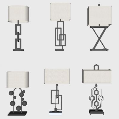 新中式欧式美式金属台灯组合