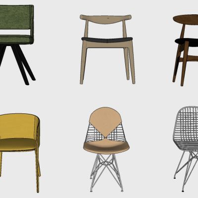 现代欧式美式法式椅