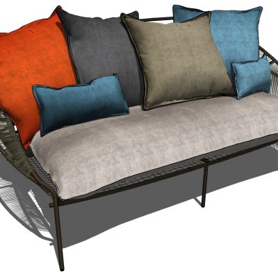 户外藤编休闲沙发