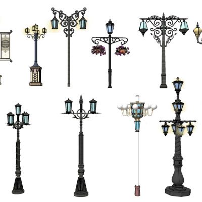 欧式户外铁艺路灯景观灯路灯
