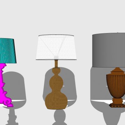 现代欧式台灯组合