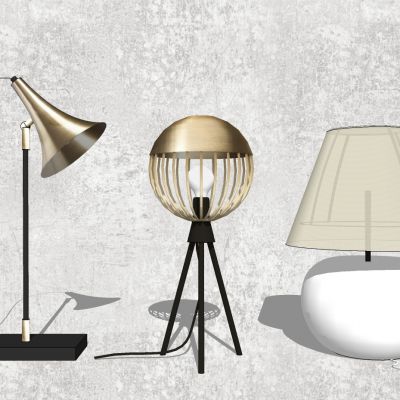 现代简约台灯组合
