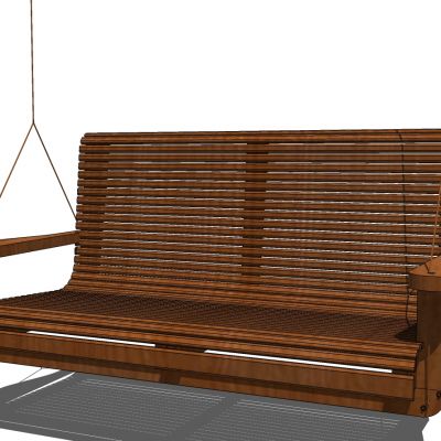 户外娱乐器材秋千SU模型