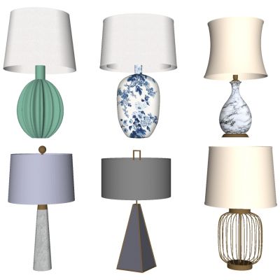 新中式欧式陶瓷青花瓷台灯