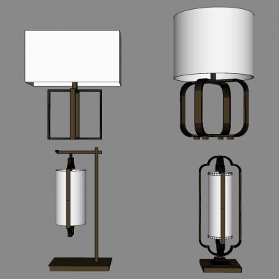 新中式现代铁艺台灯