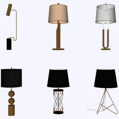 现代轻奢台灯组合