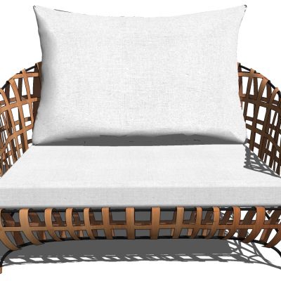 户外藤编休闲沙发