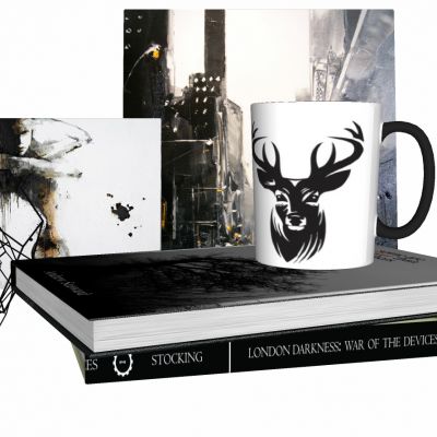 现代书籍水杯摆件