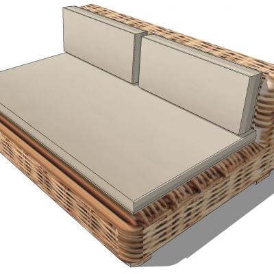 东南亚户外藤编编织竹编席编沙发