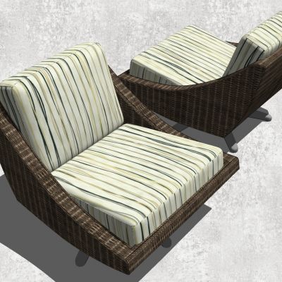 户外休闲藤编竹编藤椅