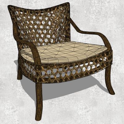 户外休闲藤编竹编藤椅