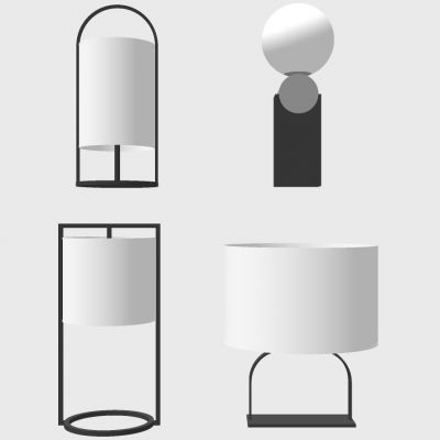 新中式台灯组合