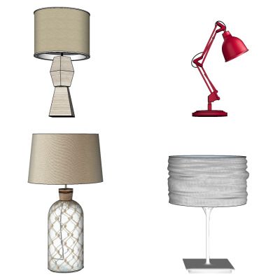 现代简约玻璃透明台灯长臂折叠台灯