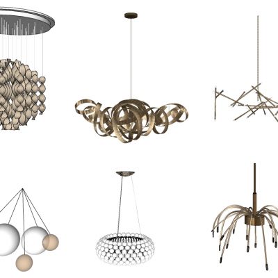 现代简欧式轻奢异形吊灯水晶灯