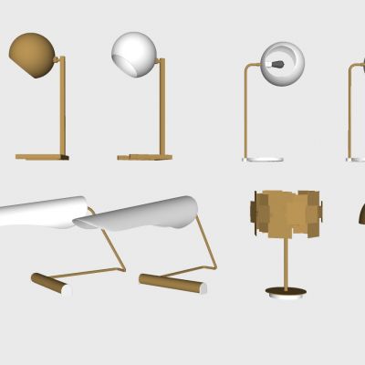现代北欧台灯组合