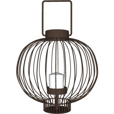 新中式东南亚鸟笼落地装饰灯