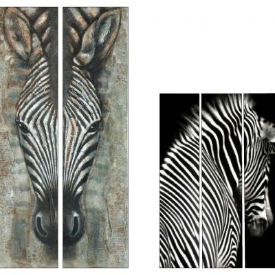 现代斑马装饰画挂画