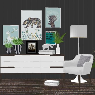 北欧风格陈设摆件装饰挂画