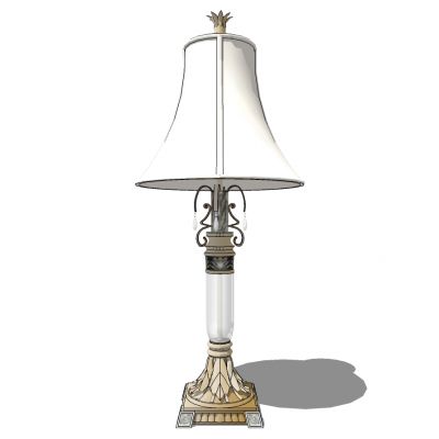 欧式金属铁艺雕花台灯