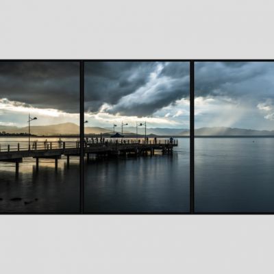 夕阳挂画装饰画