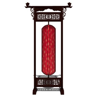 中式落地灯宫灯SU模型