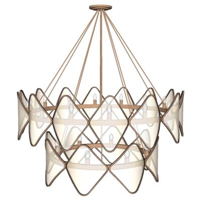 现代轻奢简欧式金属水晶吊灯吸顶灯