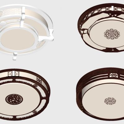 中式圆形吸顶灯